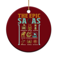 The Epic Sagas Ancient Greek Mythology Graphic Ceramic Ornament Odysseus Journey Odyssey History Lover Gift