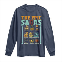 The Epic Sagas Ancient Greek Mythology Graphic Long Sleeve Shirt Odysseus Journey Odyssey History Lover Gift