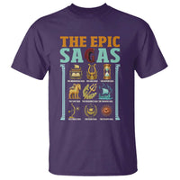 The Epic Sagas Ancient Greek Mythology Graphic T Shirt Odysseus Journey Odyssey History Lover Gift