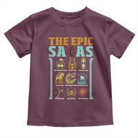 The Epic Sagas Ancient Greek Mythology Graphic Toddler T Shirt Odysseus Journey Odyssey History Lover Gift