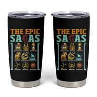 The Epic Sagas Ancient Greek Mythology Graphic Tumbler Cup Odysseus Journey Odyssey History Lover Gift