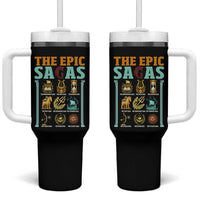 The Epic Sagas Ancient Greek Mythology Graphic Tumbler With Handle Odysseus Journey Odyssey History Lover Gift