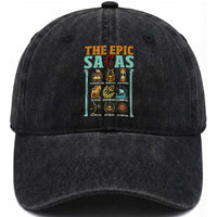 The Epic Sagas Ancient Greek Mythology Graphic Washed Cotton Baseball Cap Odysseus Journey Odyssey History Lover Gift