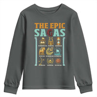 The Epic Sagas Ancient Greek Mythology Graphic Youth Sweatshirt Odysseus Journey Odyssey History Lover Gift
