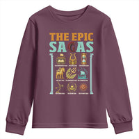 The Epic Sagas Ancient Greek Mythology Graphic Youth Sweatshirt Odysseus Journey Odyssey History Lover Gift