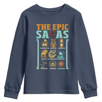 The Epic Sagas Ancient Greek Mythology Graphic Youth Sweatshirt Odysseus Journey Odyssey History Lover Gift