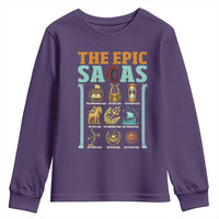 The Epic Sagas Ancient Greek Mythology Graphic Youth Sweatshirt Odysseus Journey Odyssey History Lover Gift