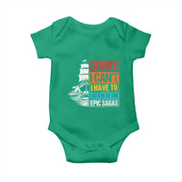 I Have To Listen To The Epic Sagas Odysseus Ship Retro Baby Onesie Funny Odyssey Greek Mythology Lover