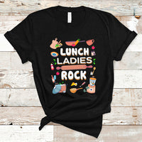 Lunch Lady T Shirt Lunch Ladies Rock Retro Lunch Lady Life Cafeteria Crew - Wonder Print Shop