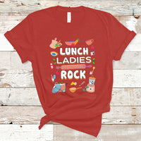 Lunch Lady T Shirt Lunch Ladies Rock Retro Lunch Lady Life Cafeteria Crew - Wonder Print Shop