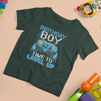 Birthday Boy Gamer T Shirt For Kid Time To Level Up New Age Video Game Gaming - Wonder Print Shop