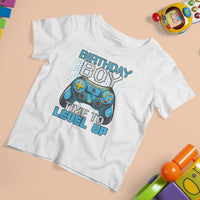 Birthday Boy Gamer T Shirt For Kid Time To Level Up New Age Video Game Gaming - Wonder Print Shop