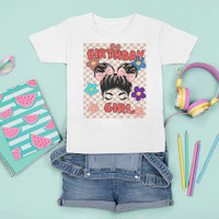 Birthday Girl T Shirt For Kid Retro Celebrate Birthday Party For Cute Girls Kids - Wonder Print Shop
