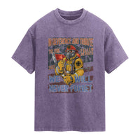 Firefighter Memorial In Reverence And Tribute Fallen Heroes 343 Washed Cotton T-Shirt We Will Never Forget Honor 9 11