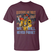 Firefighter Memorial In Reverence And Tribute Fallen Heroes 343 T Shirt We Will Never Forget Honor 9 11