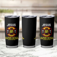 Jesus The Original Firefighter Christian Faith Tumbler Cup Keeping People From Burning First Responder