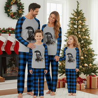 Ancient Spartan Warrior Watercolor Splatter Graphic Plaid Pajama Set Greek Mythology Enthusiast History Gift
