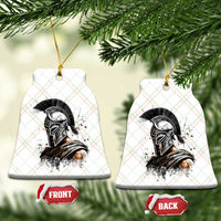 Ancient Spartan Warrior Watercolor Splatter Graphic Ceramic Ornament Greek Mythology Enthusiast History Gift