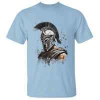 Ancient Spartan Warrior Watercolor Splatter Graphic T Shirt Greek Mythology Enthusiast History Gift