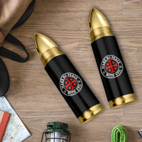 Make No Peace With Evil Jerusalem Cross Bullet Tumbler Christian Warrior Crusader Emblem Graphic