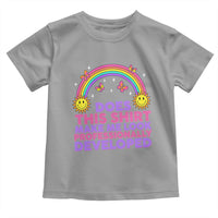 Does This Shirt Make Me Look Professionally Developed Toddler T Shirt Retro Rainbow Butterfly Sarcastic Professional Development PD Humor