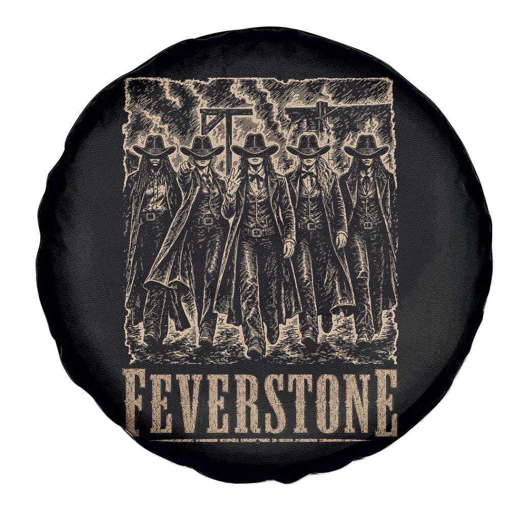 Vintage Feverstone Cowgirls Wild West Outlaw Legends Spare Tire Cover