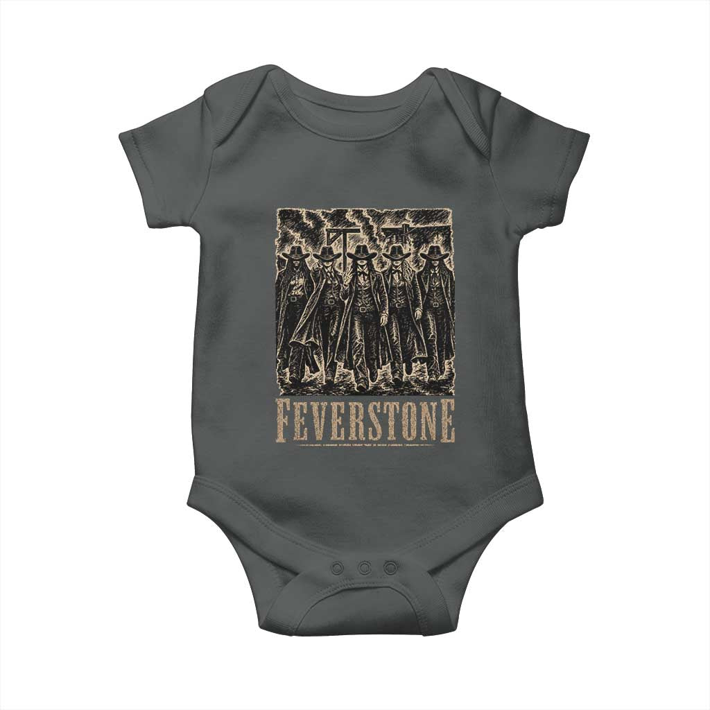 Vintage Feverstone Cowgirls Wild West Outlaw Legends Baby Onesie