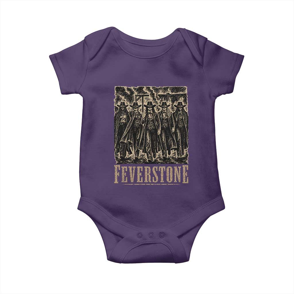 Vintage Feverstone Cowgirls Wild West Outlaw Legends Baby Onesie