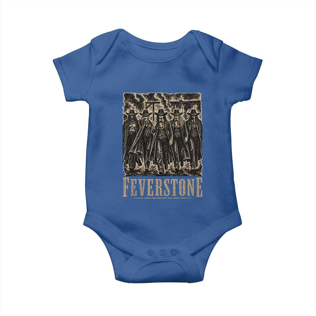 Vintage Feverstone Cowgirls Wild West Outlaw Legends Baby Onesie