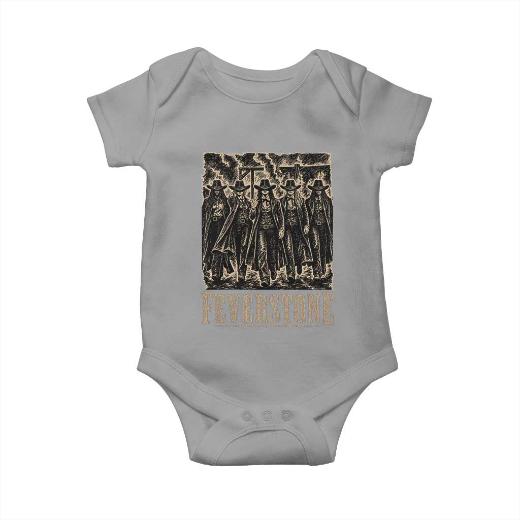 Vintage Feverstone Cowgirls Wild West Outlaw Legends Baby Onesie
