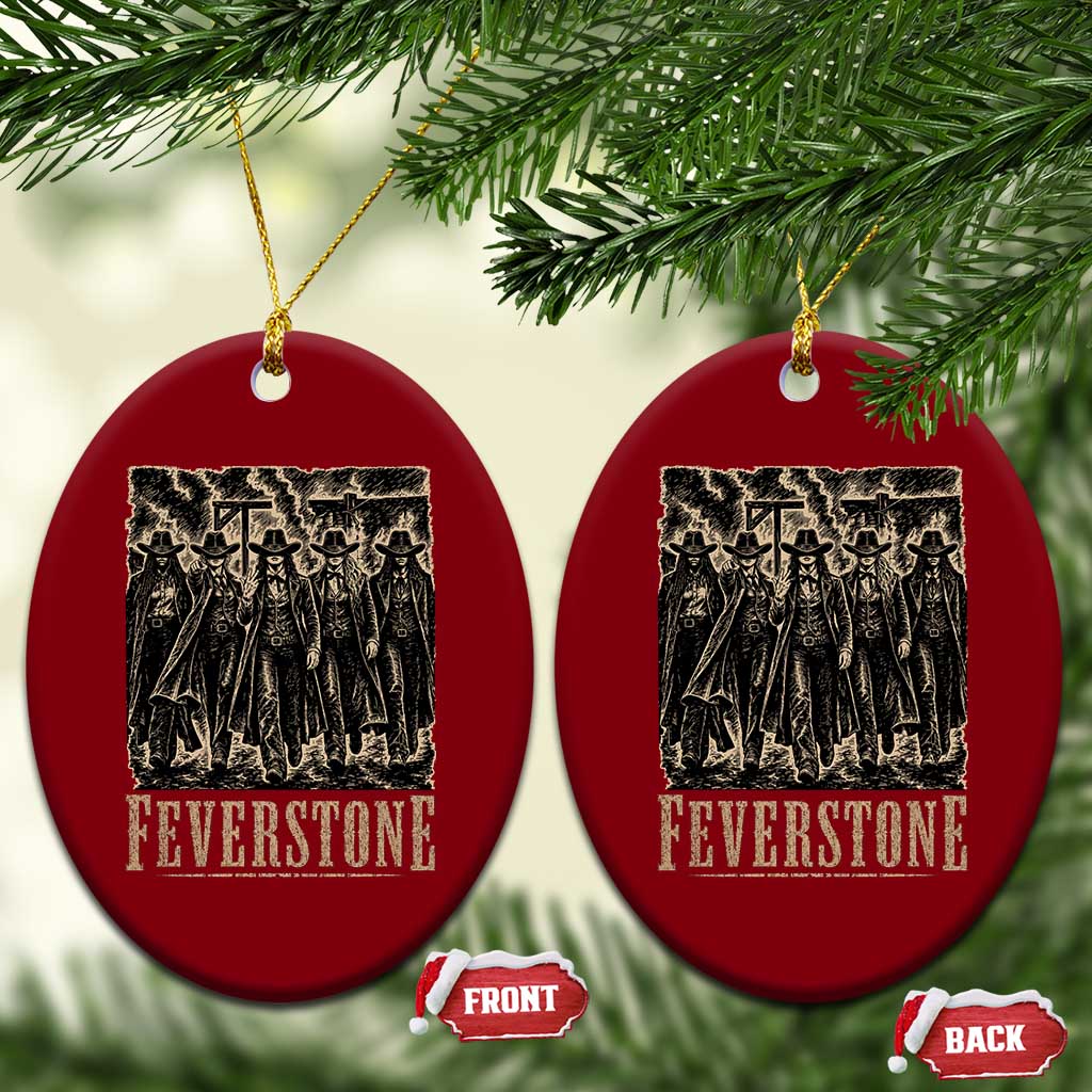 Vintage Feverstone Cowgirls Wild West Outlaw Legends Ceramic Ornament