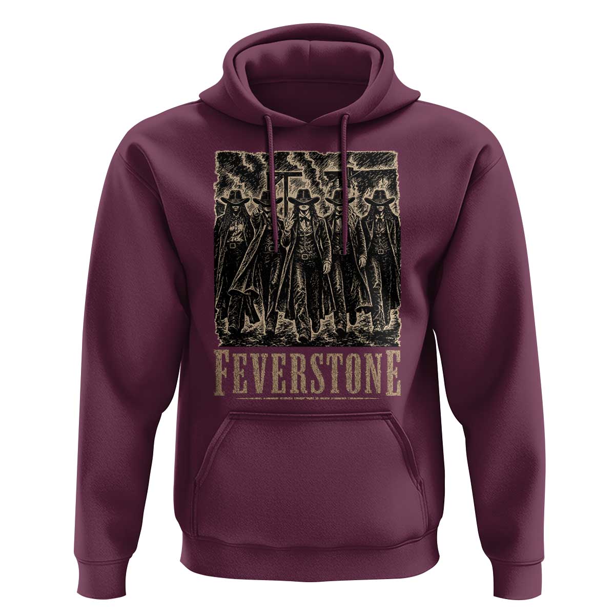 Vintage Feverstone Cowgirls Wild West Outlaw Legends Hoodie