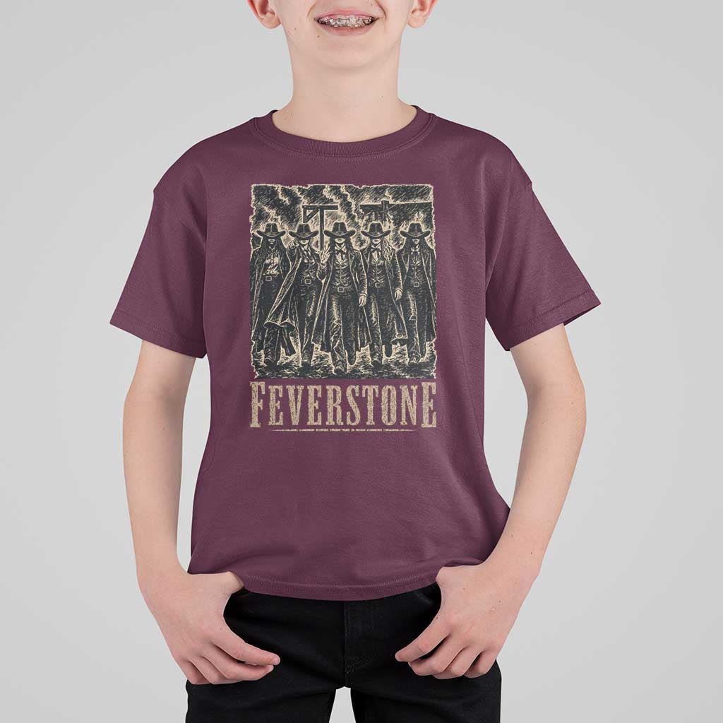 Vintage Feverstone Cowgirls Wild West Outlaw Legends T Shirt For Kid