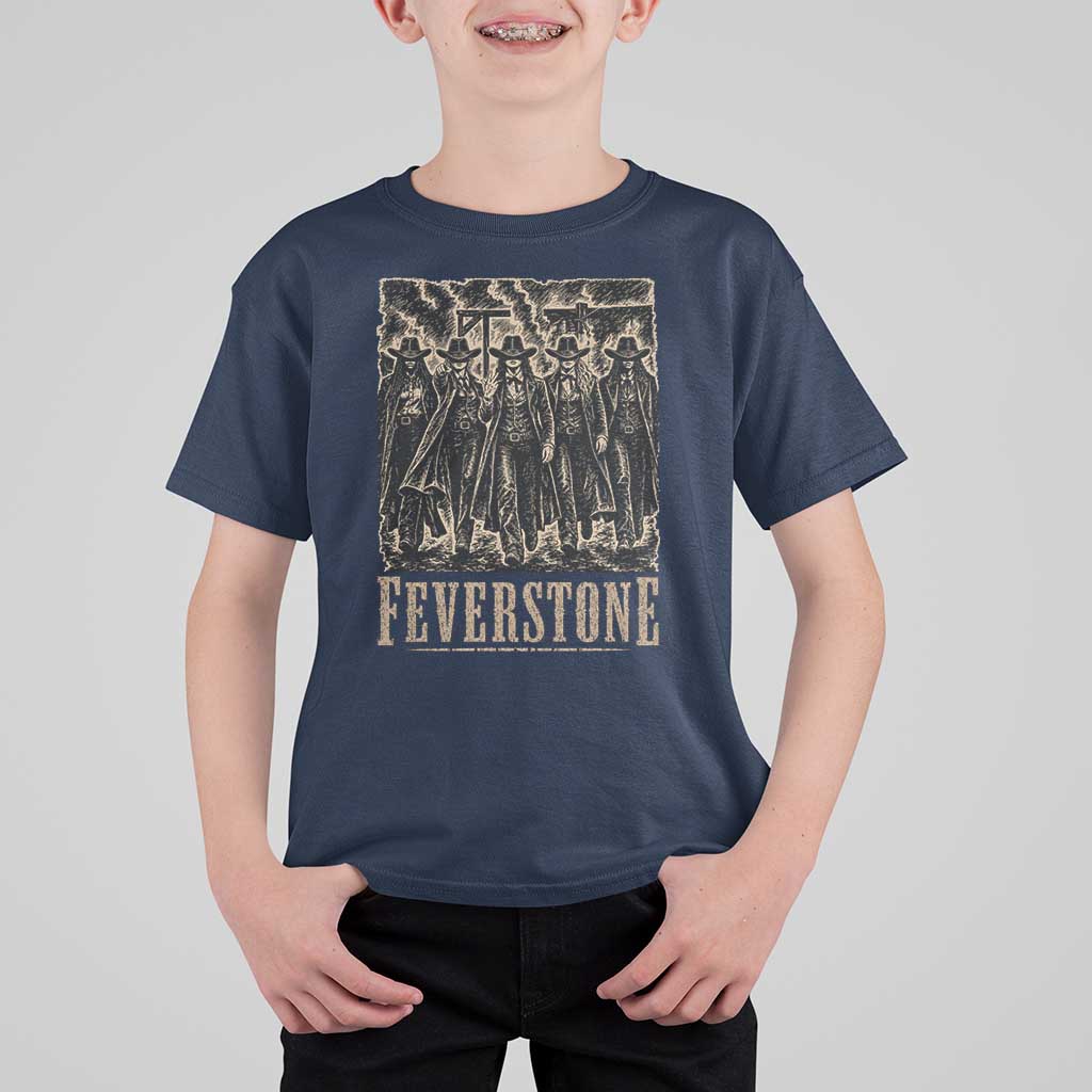 Vintage Feverstone Cowgirls Wild West Outlaw Legends T Shirt For Kid