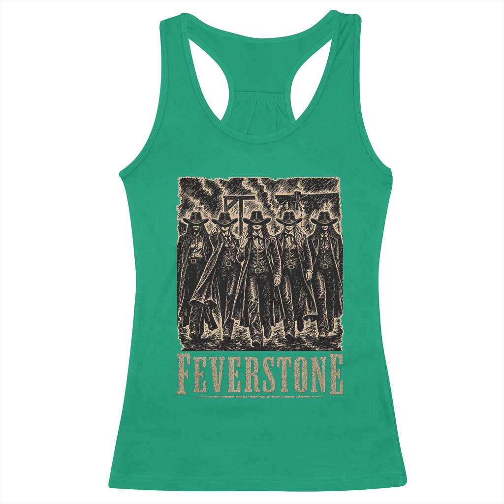 Vintage Feverstone Cowgirls Wild West Outlaw Legends Racerback Tank Top