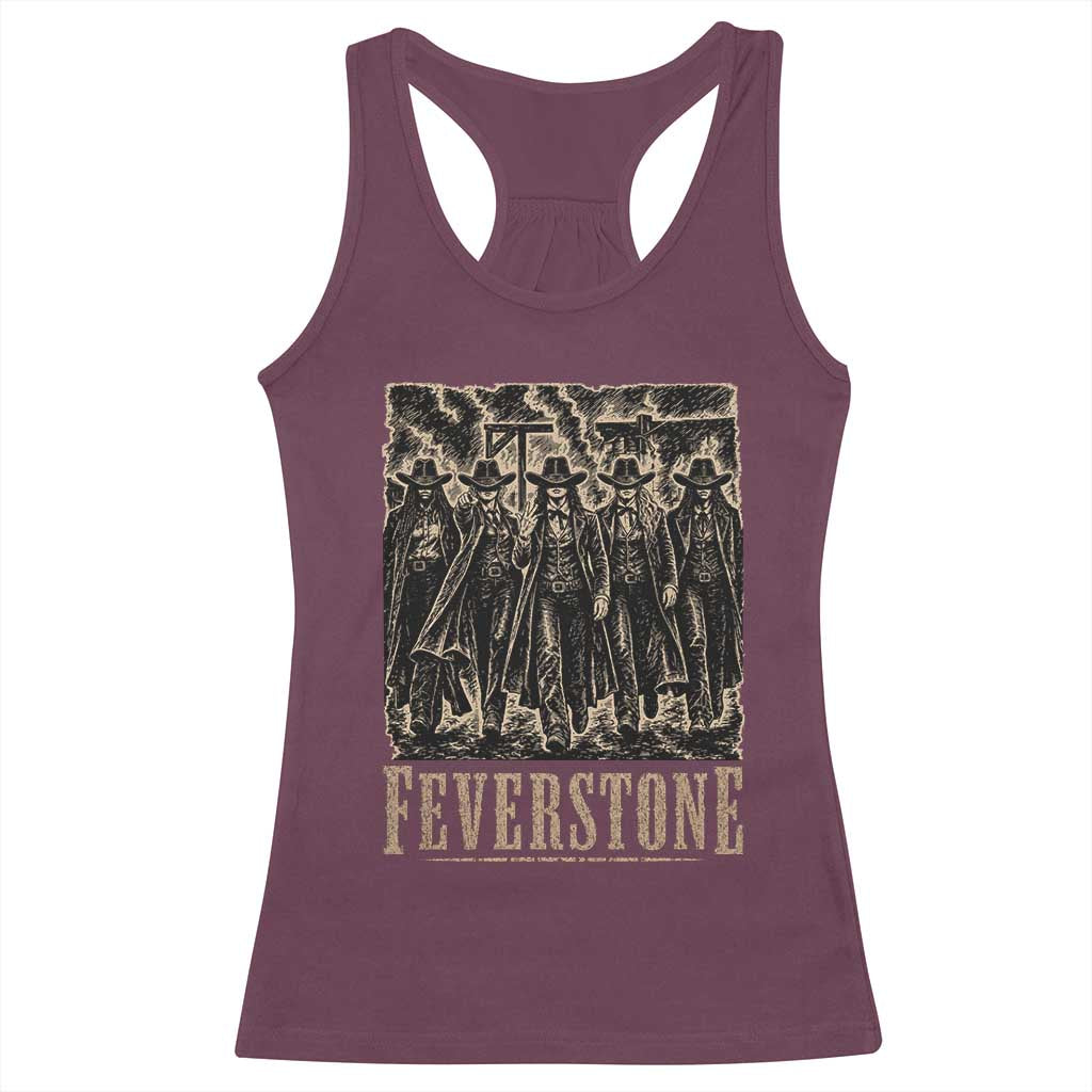 Vintage Feverstone Cowgirls Wild West Outlaw Legends Racerback Tank Top