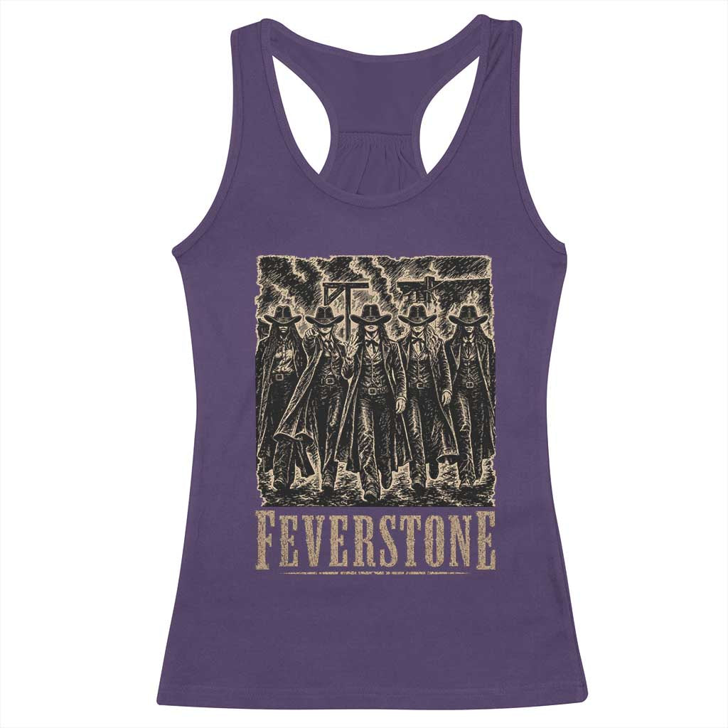 Vintage Feverstone Cowgirls Wild West Outlaw Legends Racerback Tank Top