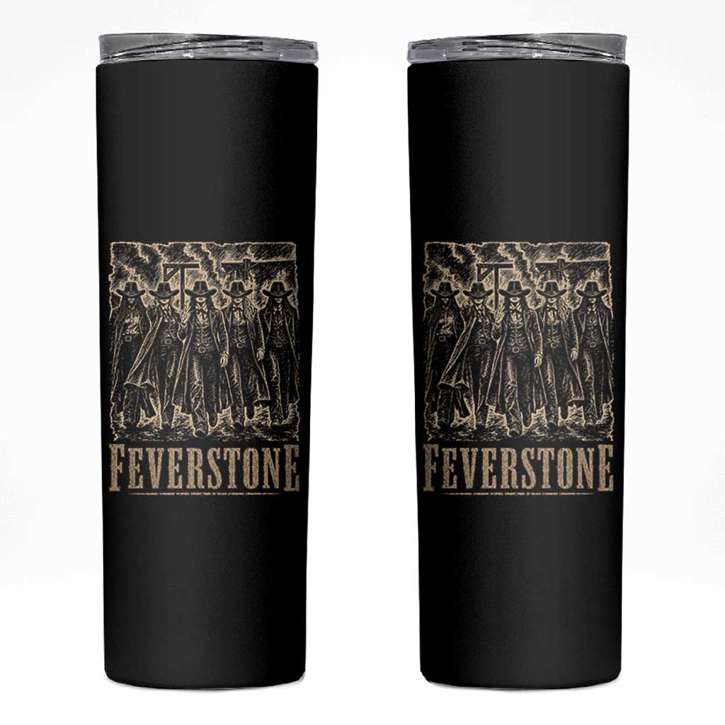 Vintage Feverstone Cowgirls Wild West Outlaw Legends Skinny Tumbler
