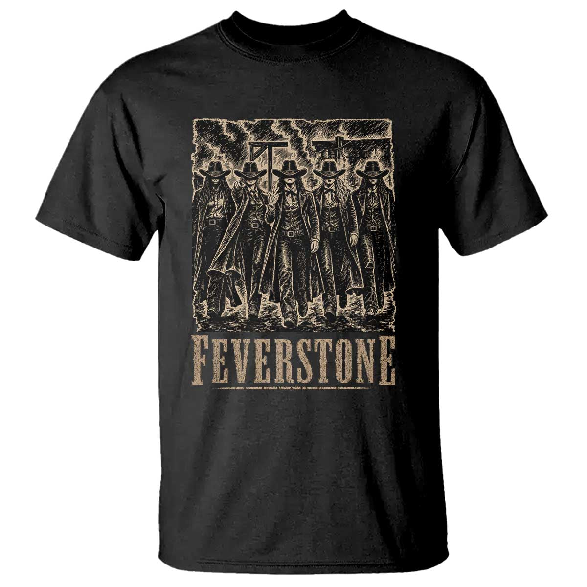 Vintage Feverstone Cowgirls Wild West Outlaw Legends T Shirt