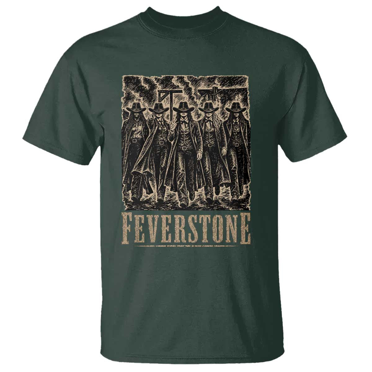 Vintage Feverstone Cowgirls Wild West Outlaw Legends T Shirt