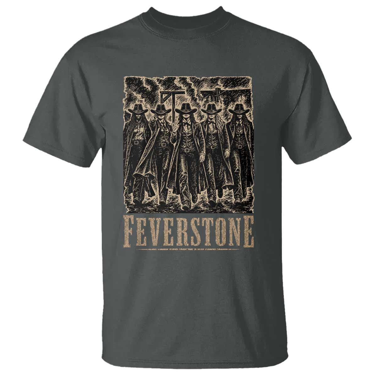 Vintage Feverstone Cowgirls Wild West Outlaw Legends T Shirt