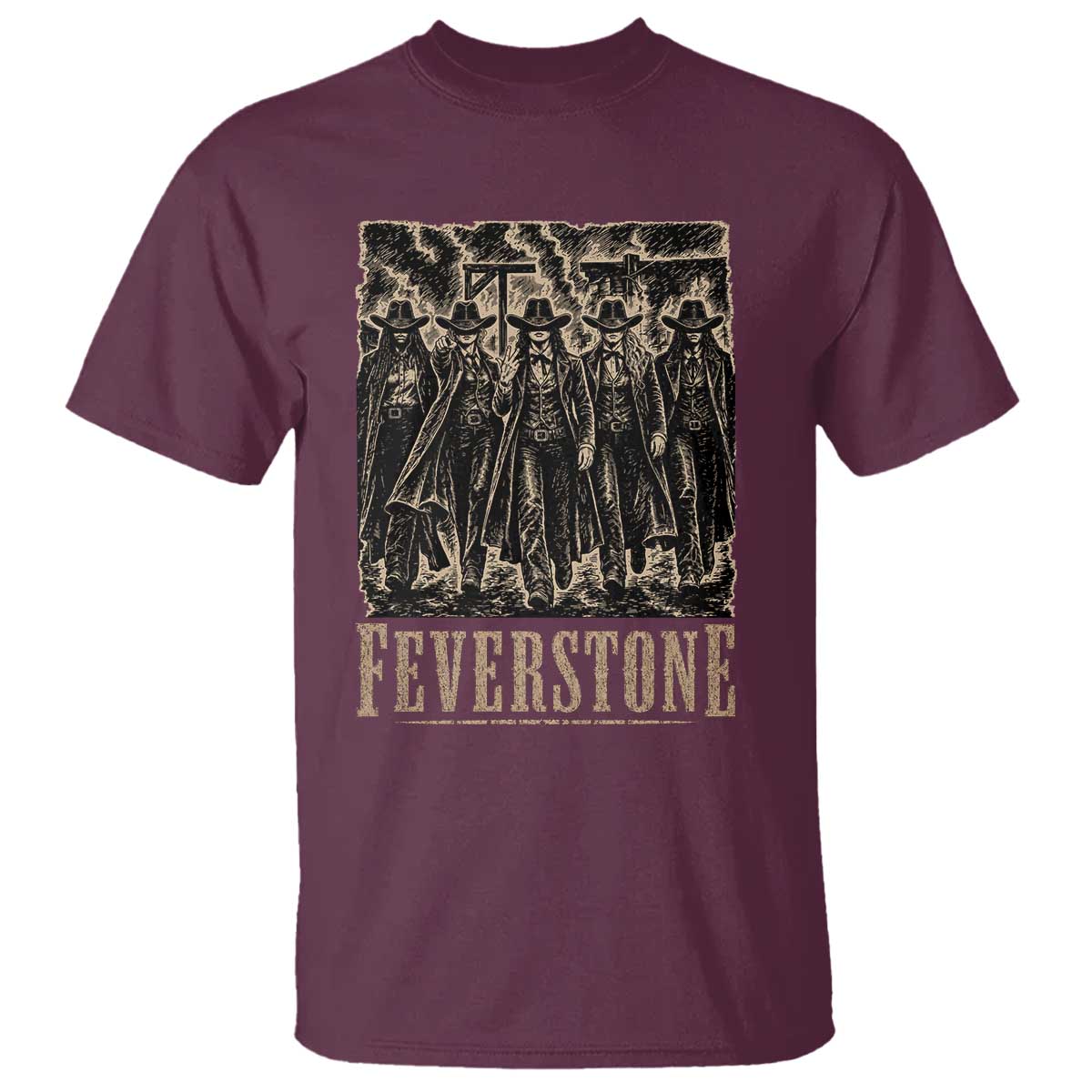 Vintage Feverstone Cowgirls Wild West Outlaw Legends T Shirt