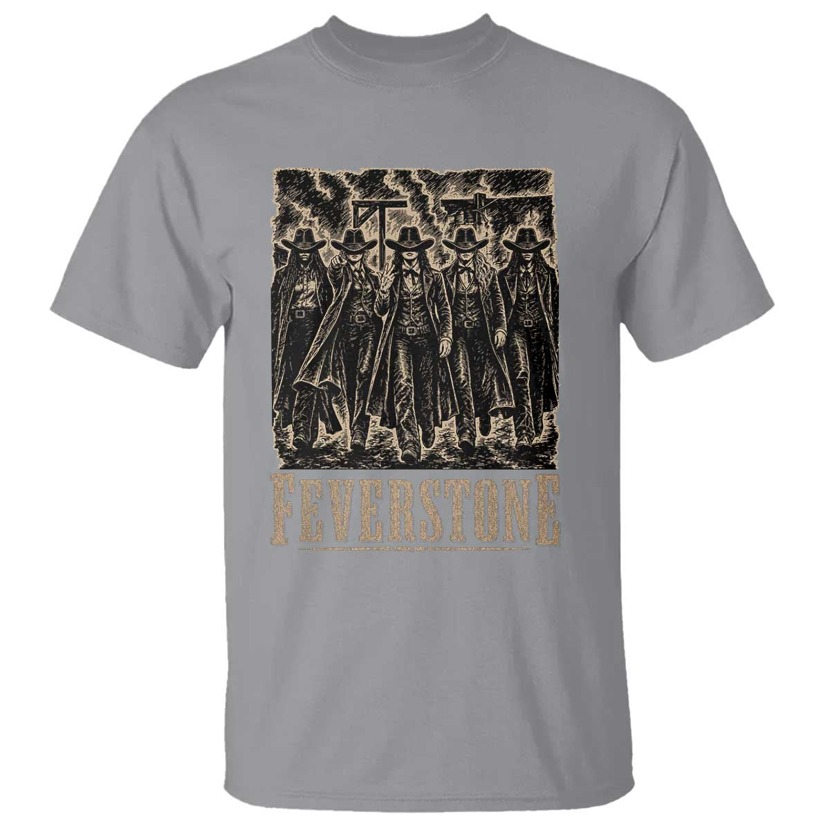 Vintage Feverstone Cowgirls Wild West Outlaw Legends T Shirt