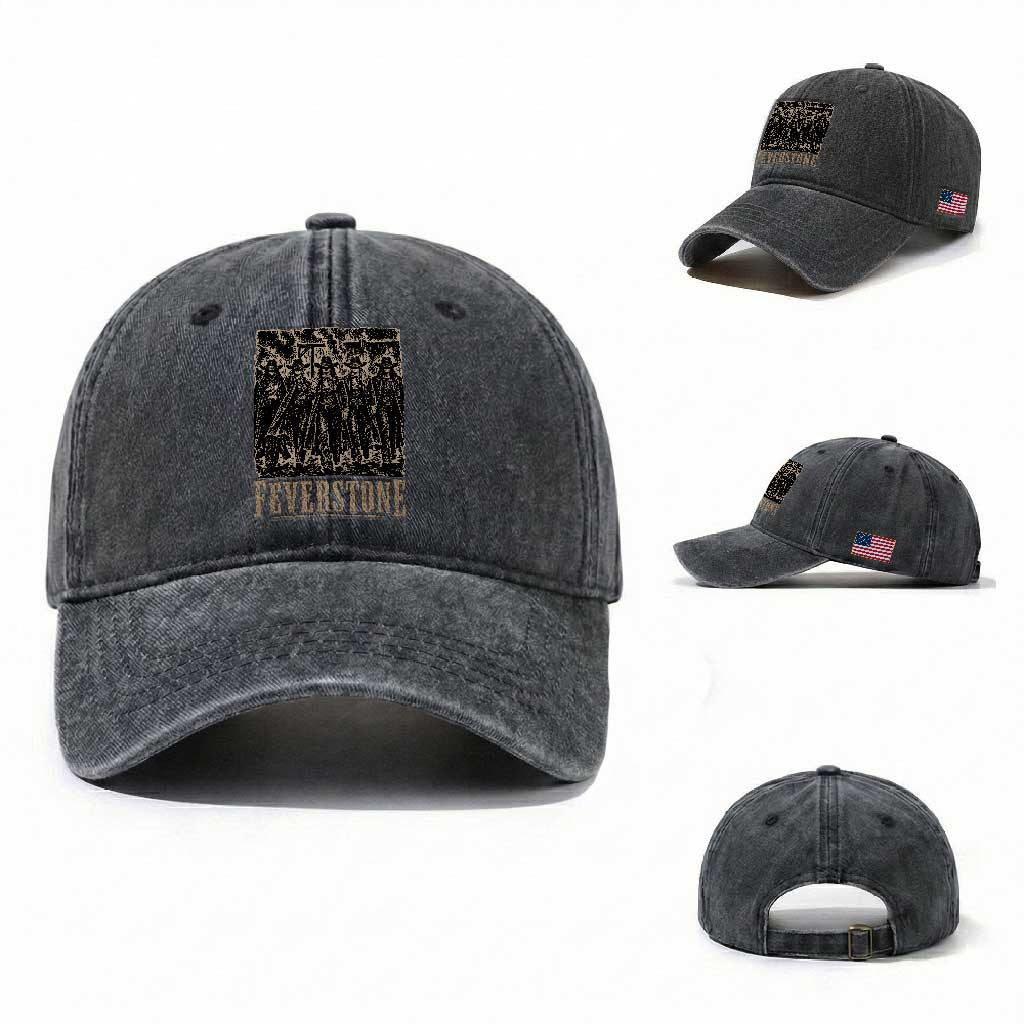 Vintage Feverstone Cowgirls Wild West Outlaw Legends Washed Cotton Baseball Cap