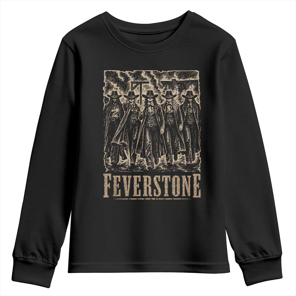 Vintage Feverstone Cowgirls Wild West Outlaw Legends Youth Sweatshirt