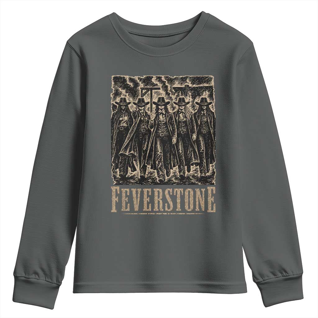 Vintage Feverstone Cowgirls Wild West Outlaw Legends Youth Sweatshirt