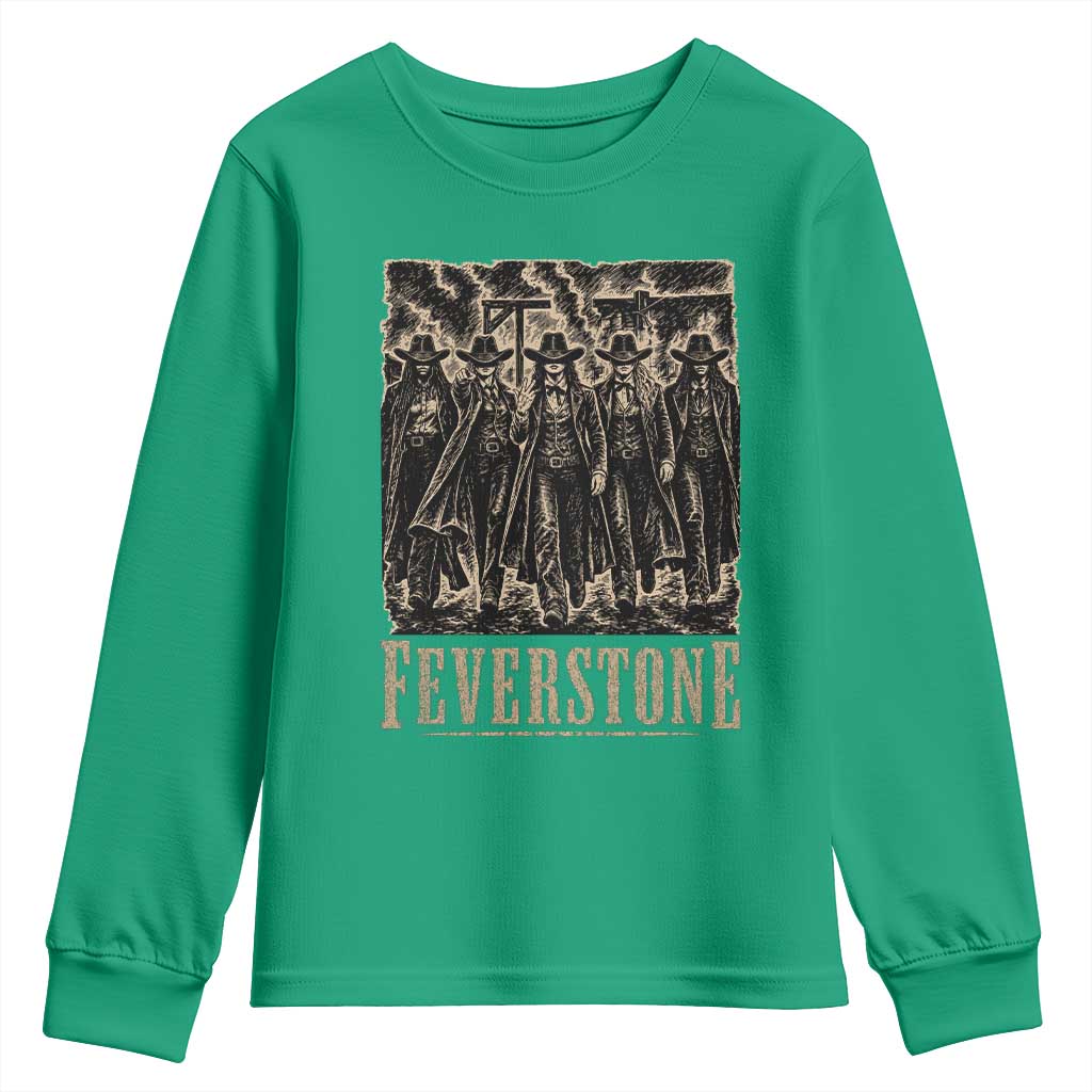 Vintage Feverstone Cowgirls Wild West Outlaw Legends Youth Sweatshirt