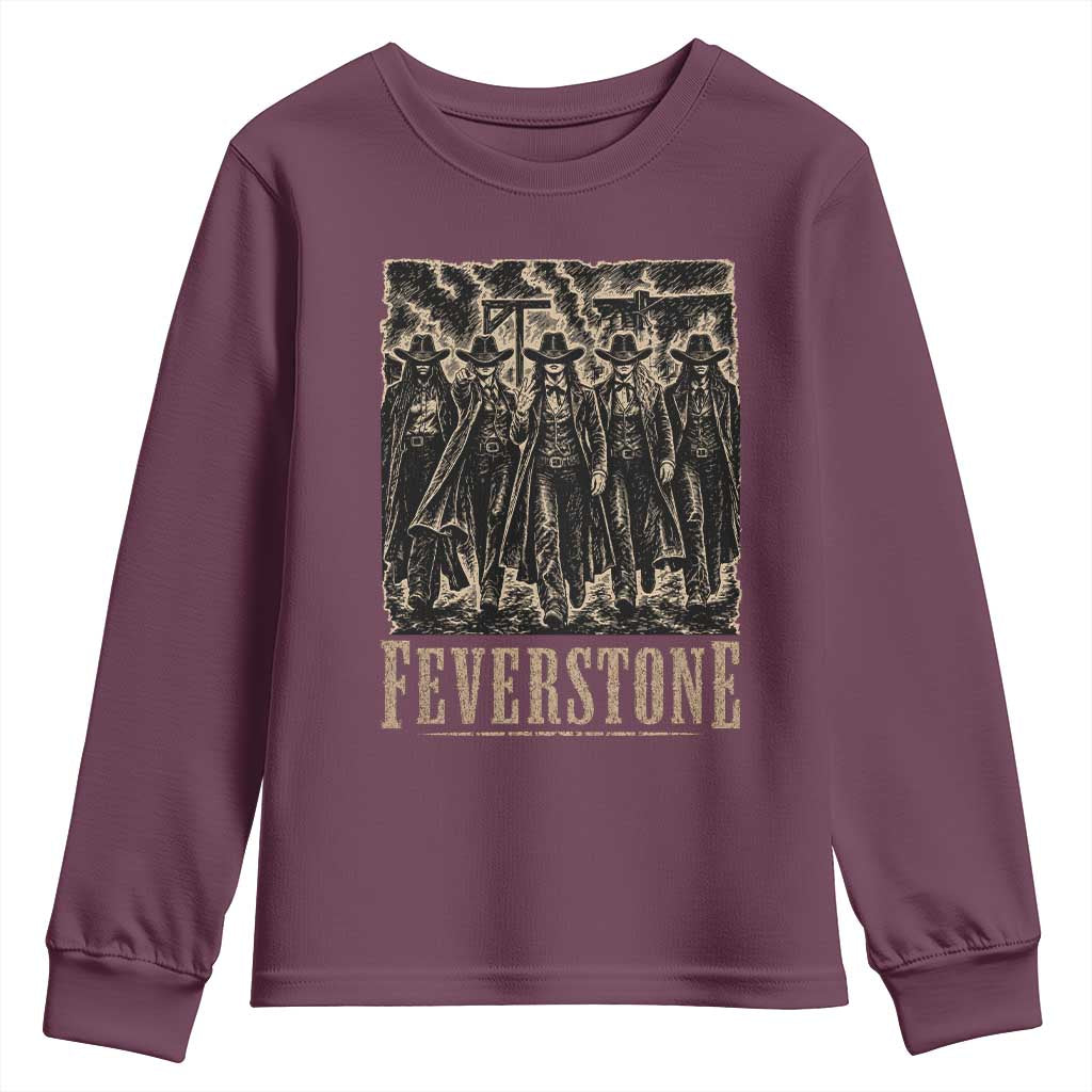 Vintage Feverstone Cowgirls Wild West Outlaw Legends Youth Sweatshirt