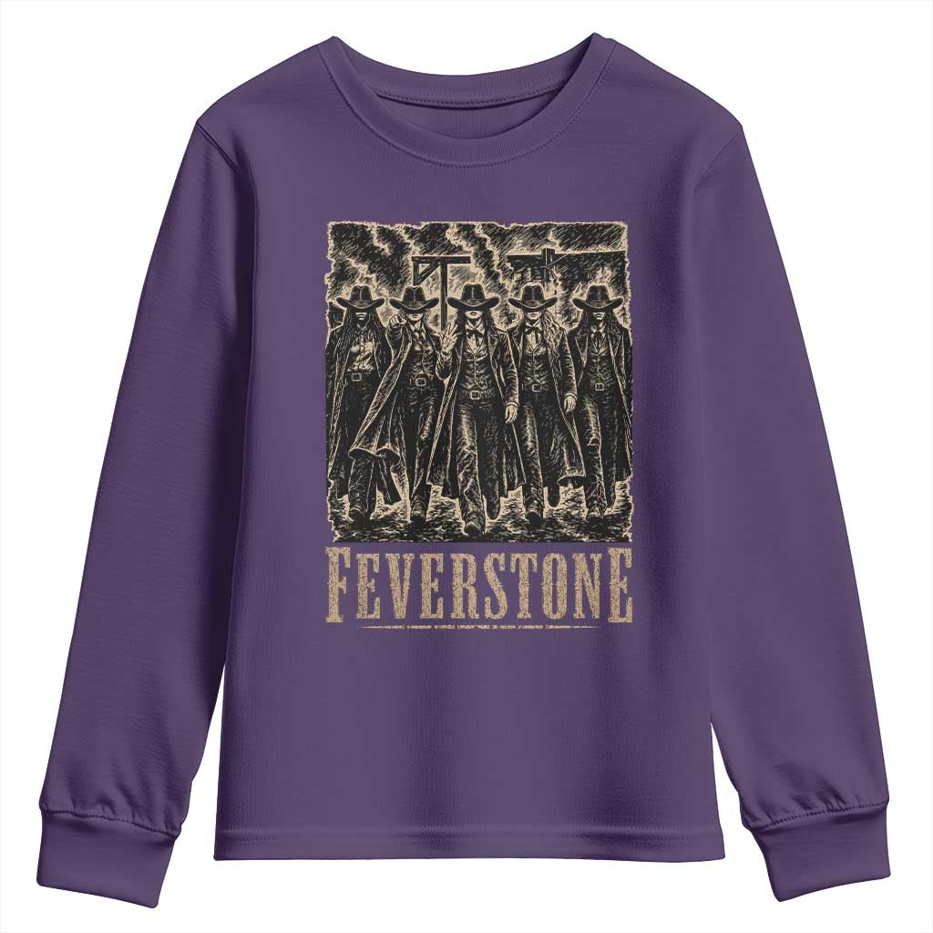 Vintage Feverstone Cowgirls Wild West Outlaw Legends Youth Sweatshirt