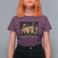 Support Your Local Egg Dealer Chicken Sipping Iced Coffee Graphic T Shirt For Women Funny Homesteading Farm Life